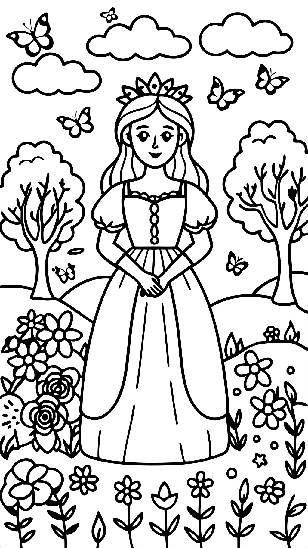 maria coloring page